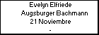Evelyn Elfriede Augsburger Bachmann